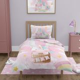 UNICORN  gyerek pamut ágynemű 100x135cm pink
